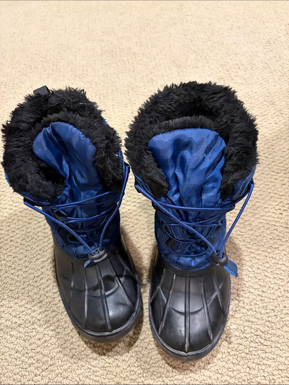 ZeroXposur Kids' Navy Blue and Black Insulated Snow Boots